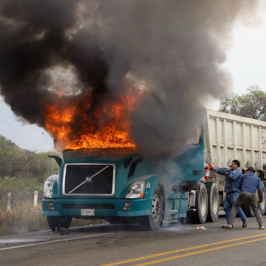 Carreteras Bloqueadas en México Hoy. Foto: Cuartoscuro